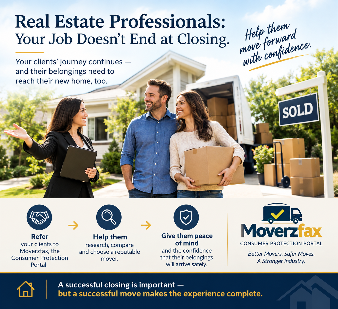 To all brokers/real estate agents: Your job doesn't end after closing day.